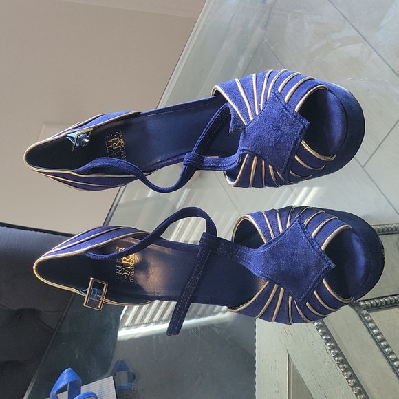 Shoes - Royal blue truth or dare by Madonna heels
